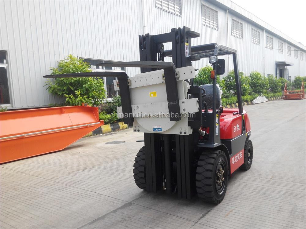 NIULI 3ton 360 Degree Attachment Diesel Forklift with Attachment Rotator