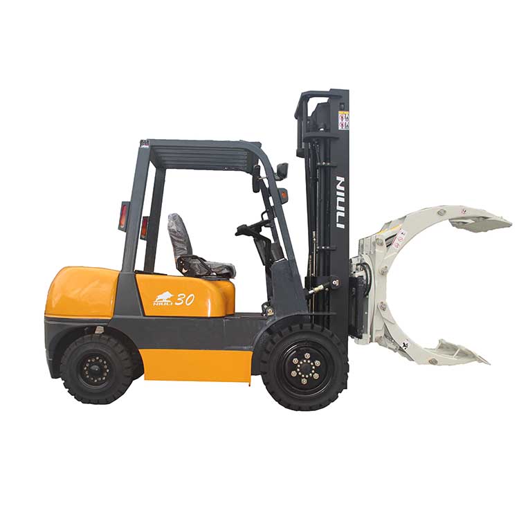NIULI Transpalette Fork Lift Attachment 2 Ton Diesel Forklift with Paper Roll Clamp