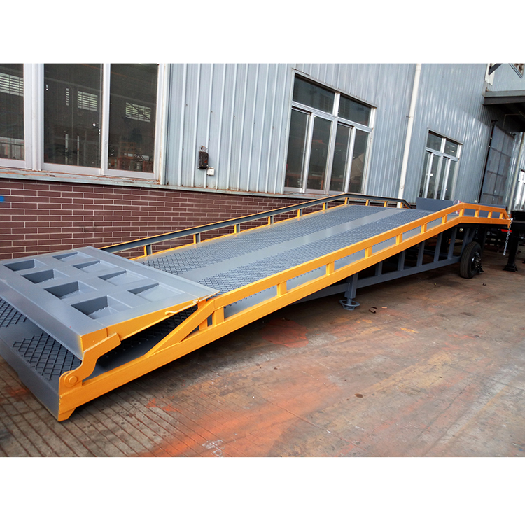 NIULI 6 Ton 8 Ton 10 Ton 16 Ton Hydraulic Loading Ramp Mobile Adjustable Loading Container Dock Ramp for Forklift