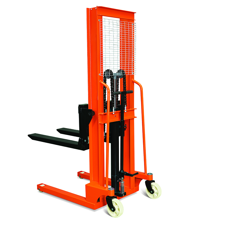 Manual Pallet Stacker 2 Ton Hydraulic Manual Hand Portable Stacker Forklift for Sale China