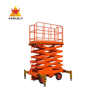 NIULI Hidraulik Scissor Lift Lif Elektrik Kargo untuk Gudang