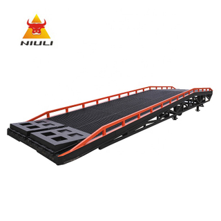 NIULI Good Performance 16T 16000KG Dock Leveler Lift Leveler Mobile Palet Truck Stacker Fork Lift Loading Ramp