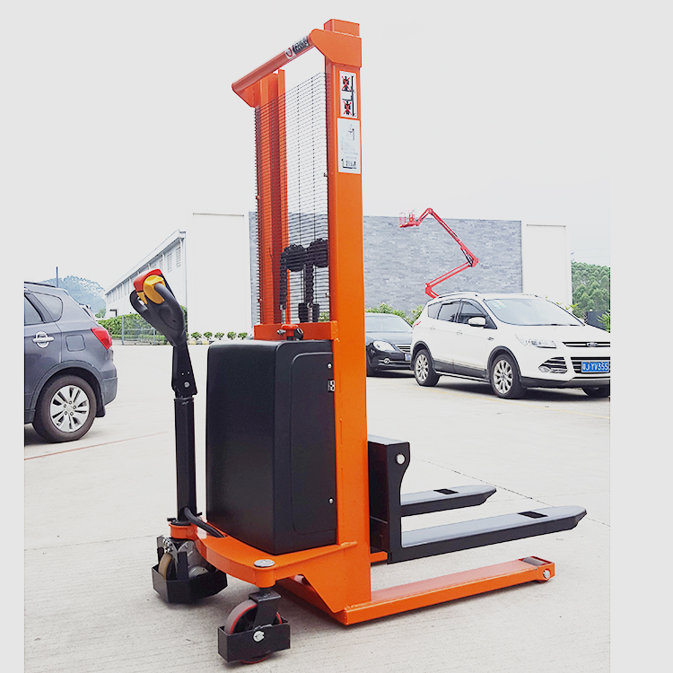 NIULI Full Automatic Electric Powered Fork Stacker 1.5ton 3meter Electric Pallet Stacker Truck