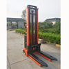 NIULI Warehouse Semi Automatic Electric Powered Fork Stacker 1.5ton 3meter Semi-electric Pallet Stacker for Material Handling