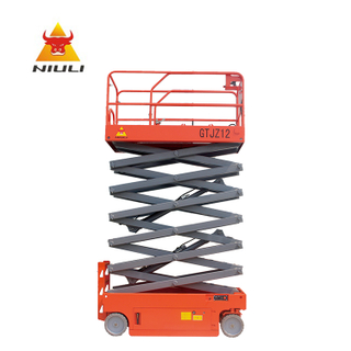 میز بالابر برقی یدک کش Cherry Picker Man Lifter Skyjack Scissor Lift Cart راهنمای موبایل پلت فرم بالابر هوایی هیدرولیک