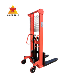 Thiết bị xử l&yacute; NIULI M&aacute;y xếp pallet cầm tay 1 tấn Chiều cao n&acirc;ng 1,6 M M&aacute;y xếp loại thủ c&ocirc;ng