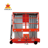 NIULI 10M Towable Dual Mast ยก Man Lift ตารางแพลตฟอร์มอลูมิเนียมอัลลอยด์