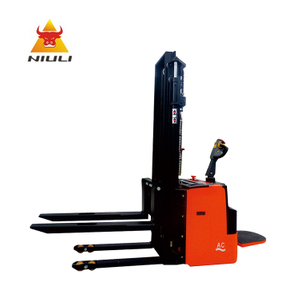NIULI Electric Forklift Truck Pallet Lift Stacker Capacity 1500kg /2000kg Full Electric Stacker for Warehouse