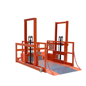 NIULI Hydraulic Lifting Height 1.6m Edge Ground Lift Goods Tools for Dock Ramp with Container Forklift Truck