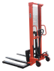 NIULI 1 Ton 1.5 Ton 2ton 1.6m 2m 3m Straddle Hydraulic Hand Lift لیفتراک دستی استاکر دستی با چنگال قابل تنظیم