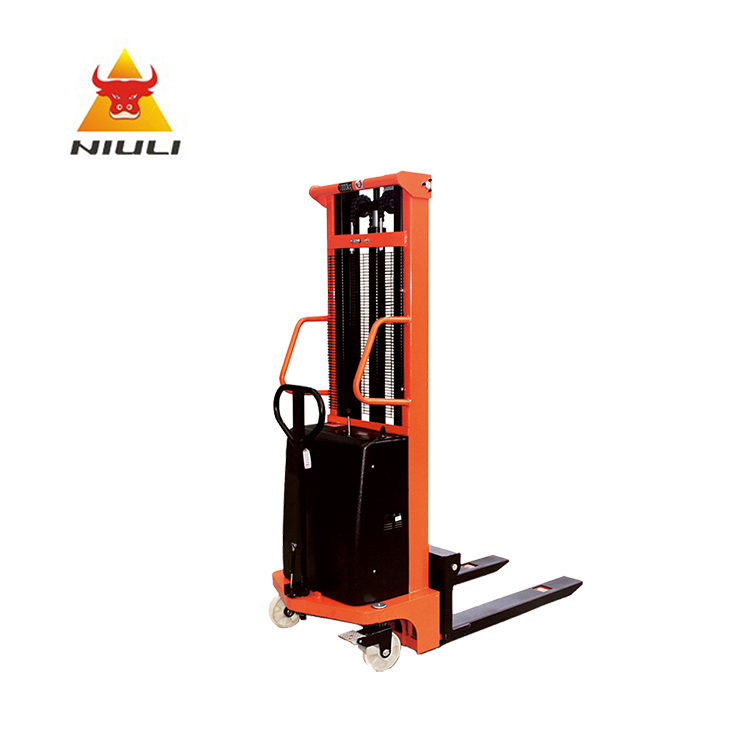 NIULI Economical Electric Pallet Forklift Hydraulic Truck Semi Electric Stacker Cheapest Price