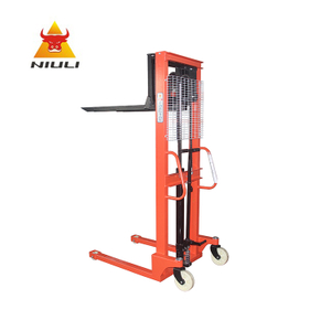 NIULI Transpaleta Hand Manual Pallet Operated Stacker Hydraulic 1.2 M Transpalet Cylinder Lift Hydraulic Manual Forklift