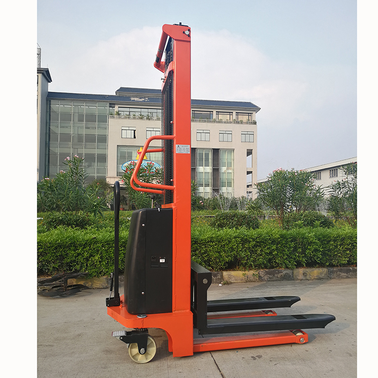Semi Electric Hydraulic Pallet Stacker Lift Forklift Price with CE