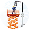 SJY Mobile Scissor Cargo Lift Table