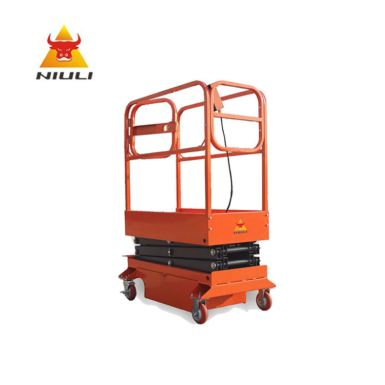 NIULI Small Scissors Platform 3meter 4m 240kg Capacity Lift Scissor Mini Mobile Hydraulic Scissor Lift Table