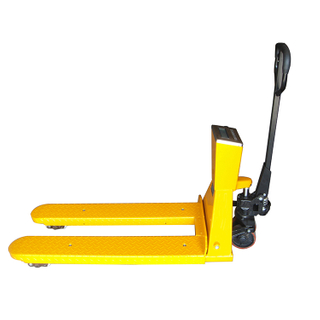 NIULI Manual Hand Fork Lifter Forklift Manual Logistik Peralatan Hidraulik Jerman Hand Pallet Trak dengan Skala Berat