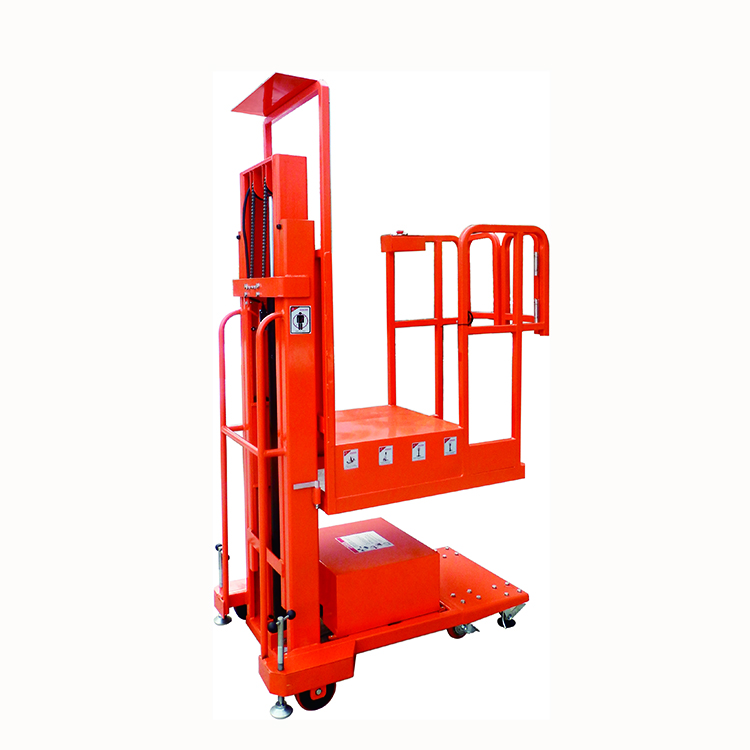 200kg Portable Powered Semi-electric Order Picker Stock Automatic Handling Equipment Aerial Order Picker with CE Approved