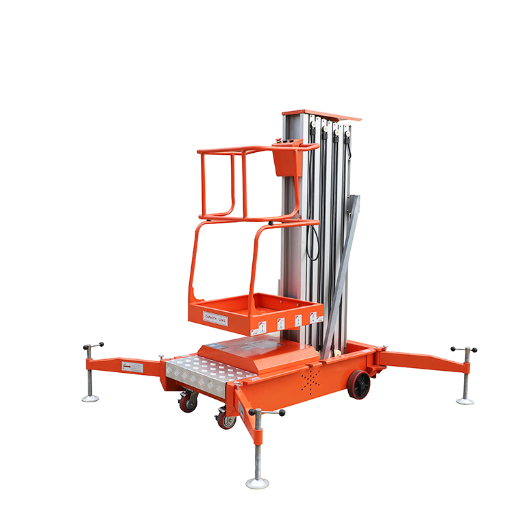 NIULI DC Power 6M Movable Hydraulic Auto Lift Aerial Work Platform Electric Vertical Lifter
